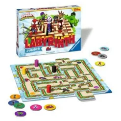 Ravensburger - Juego de mesa Junior Labyrinth Spidey & Friends ㅤ