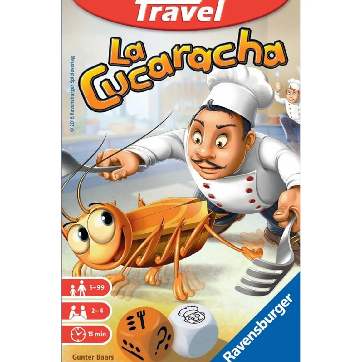 Ravensburger - Juego de viaje La Cucaracha: diversión en movimiento ㅤ