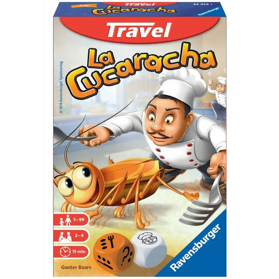 Ravensburger - Juego de viaje La Cucaracha: diversión en movimiento ㅤ