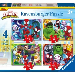 Ravensburger - Marvel Spidey Amazing Friends - Puzzle 4 in a box