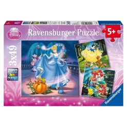 Ravensburger - Princesas Disney - Pack 3 puzzles 49 piezas