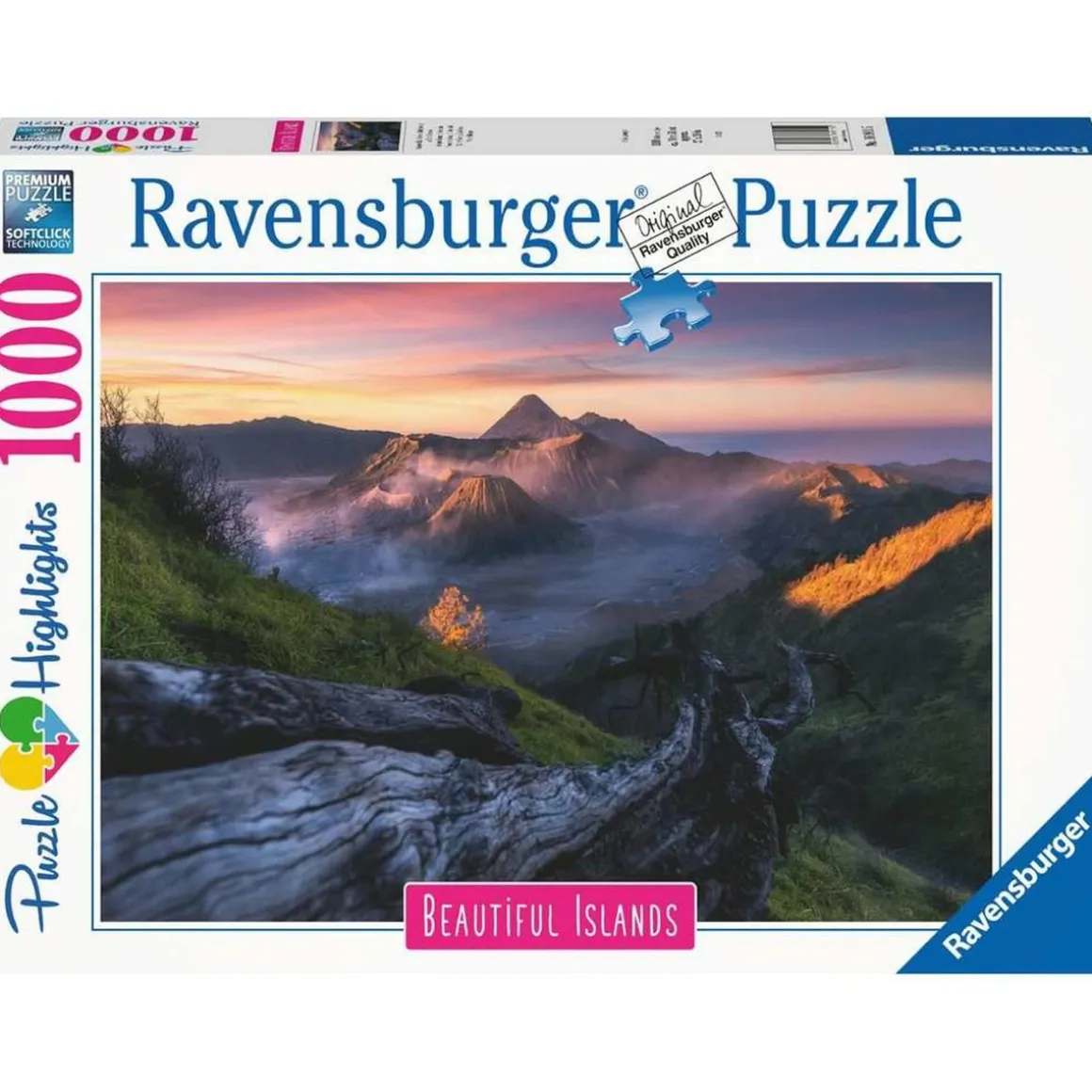 Ravensburger - Puzzle de 1000 piezas, Monte Bromo, Indonesia - Colección Paisajes ㅤ