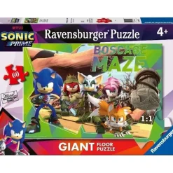 Ravensburger - Puzzle gigante Sonic, colección 60 piezas suelo ㅤ
