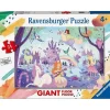 Ravensburger - Puzzle gigante de suelo con 24 piezas: unicornios y Spiderman ㅤ