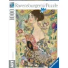 Ravensburger - Puzzle Klimt: Dama con Abanico, 1000 Piezas ㅤ