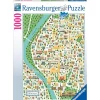 Ravensburger - Puzzle Mapa Sevilla, 1000 Piezas ㅤ