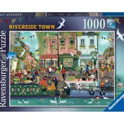 Ravensburger - Puzzle Paisaje Ribereño 1000 Piezas ㅤ
