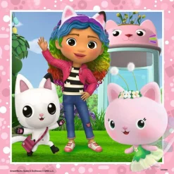 Ravensburger - Puzzle 3x49 piezas Gabby's Dollhouse, colección multicolor ㅤ