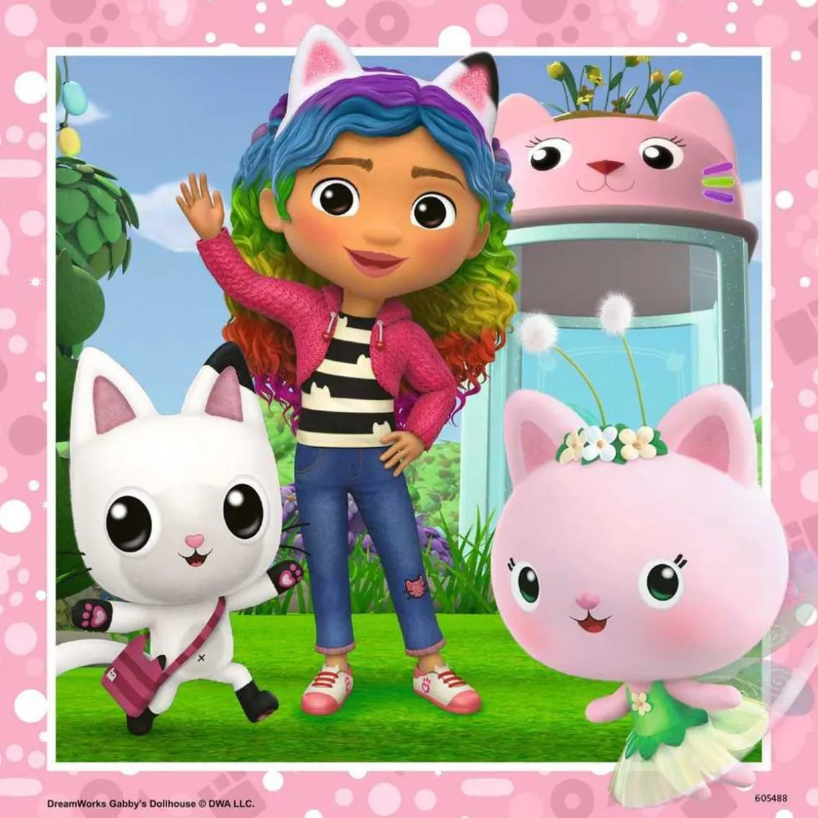 Ravensburger - Puzzle 3x49 piezas Gabby's Dollhouse, colección multicolor ㅤ