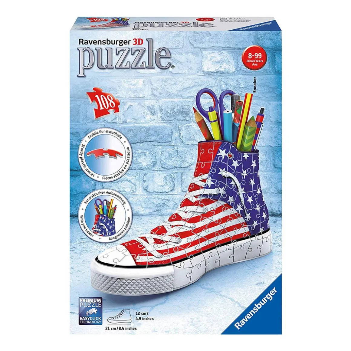 Ravensburger - Sneaker - Puzzle 3D 108 Piezas (varios modelos)