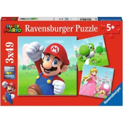 Ravensburger - Super Mario - Pack puzzles 3x49 piezas