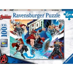 Ravensburger - Thor - Puzzle XXL de 100 piezas Marvel Thor ㅤ