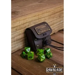 Rawblade - Dados y bolsa de cuero Explorador