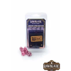 Rawblade - Dados y bolsa de cuero Bardo