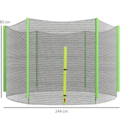 Red de seguridad para trampolín Ø244 Verde