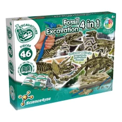 Science4you - Excavaciones fósiles 4 en 1
