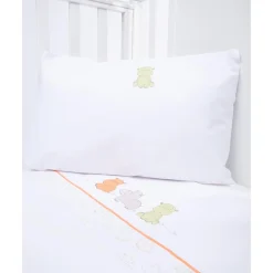 Set de 3 piezas de sábanas con estampado de hipopótamos