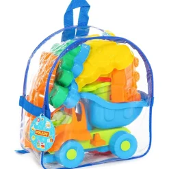 Set de arena con camión y cubo (varios colores)