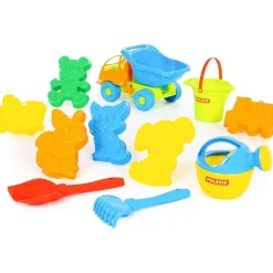 Set de arena con camión y cubo (varios colores)