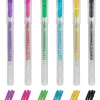 Set de mini bolígrafos de gel con purpurina, multicolor ㅤ