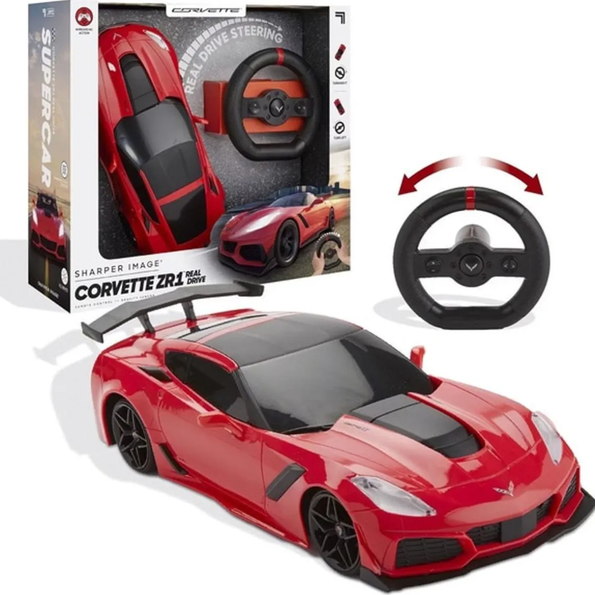 Sharper Image - Coche RC Chevrolet Corvette ZR1 Real Drive