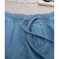 Short bimbo vaquero claro