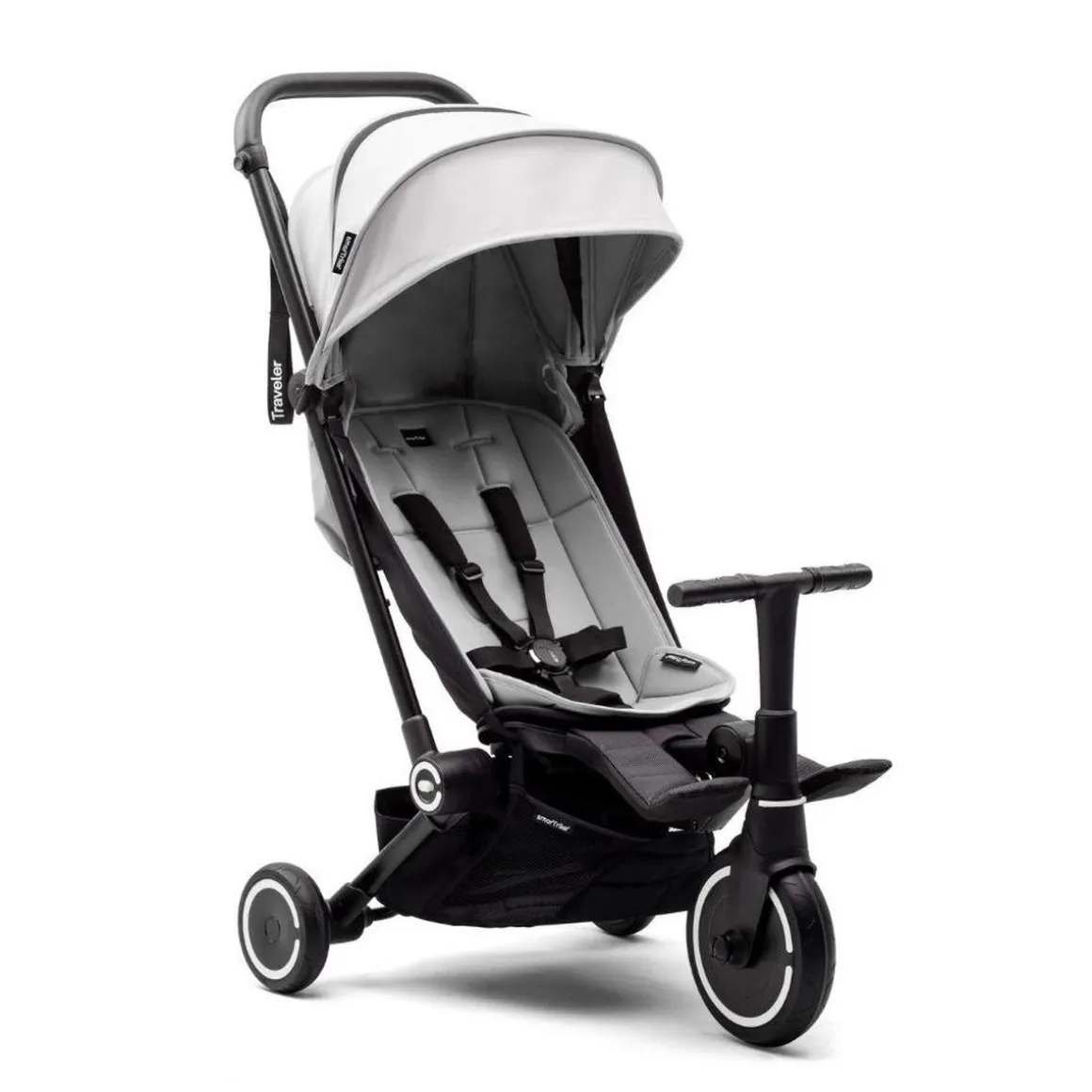 SmarTrike Traveler Everest White – Silla de paseo / Triciclo 4-en-1