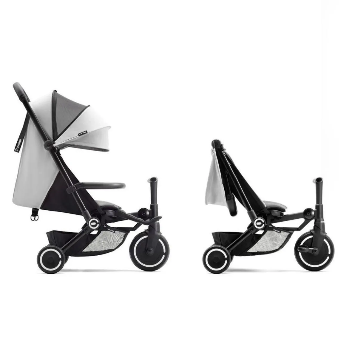 SmarTrike Traveler Everest White – Silla de paseo / Triciclo 4-en-1