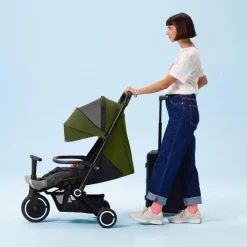 SmarTrike Traveler Forest Green – Silla de paseo / Triciclo 4-en-1