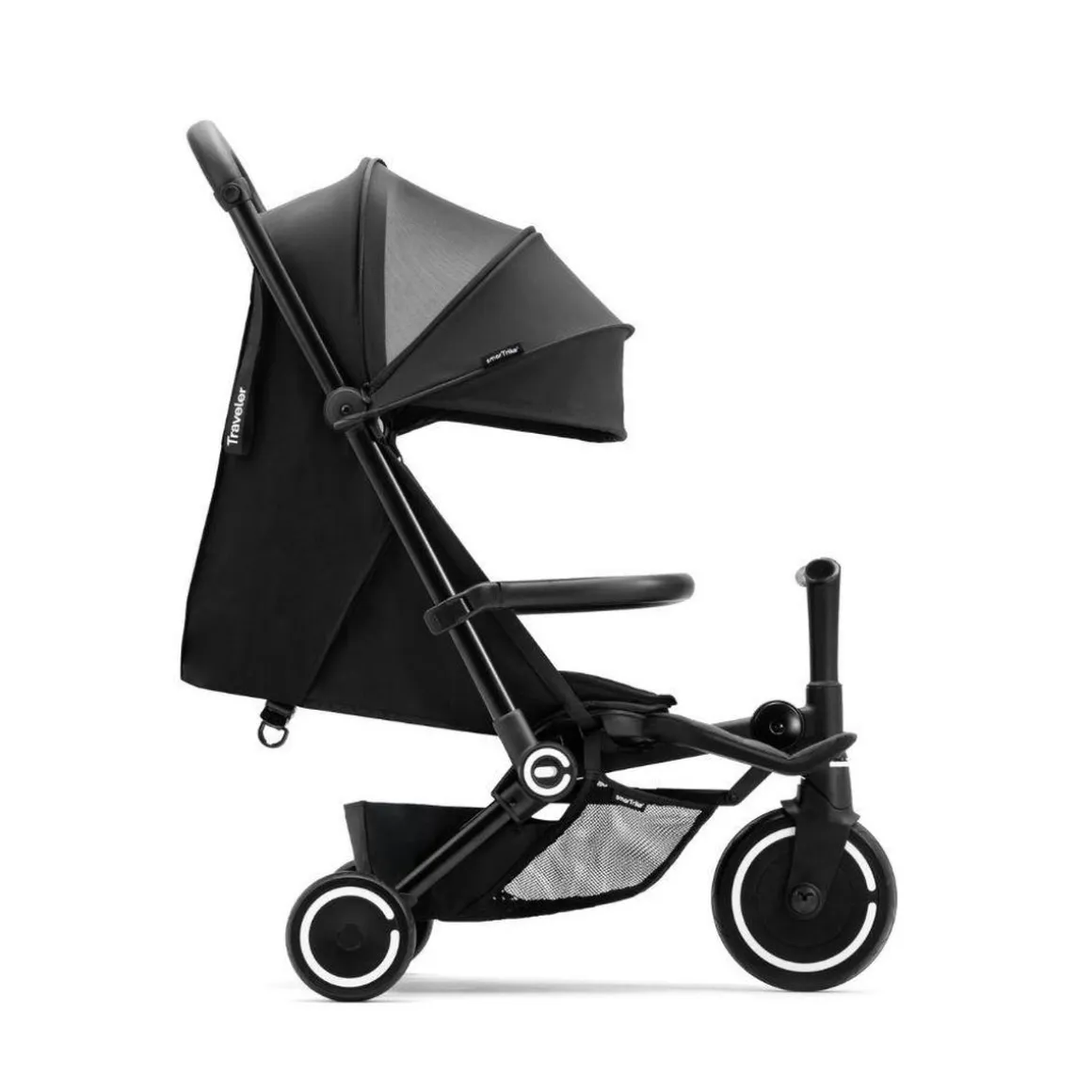 SmarTrike Traveler Onyx Black – Silla de paseo / Triciclo 4-en-1