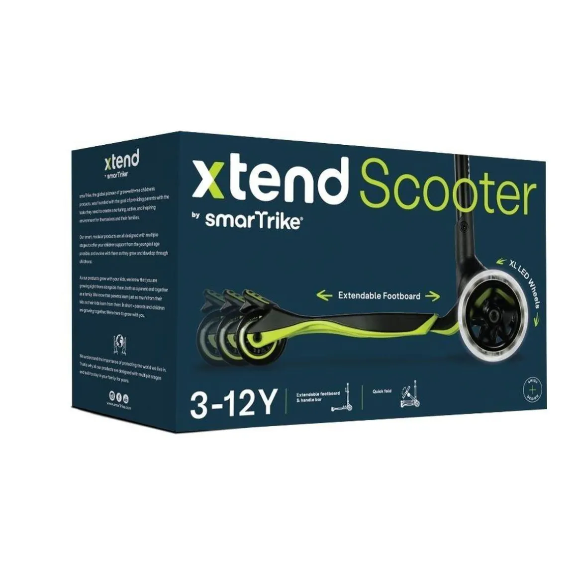 SmarTrike Xtend Scooter Lime – Patinete evolutivo