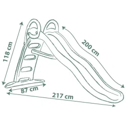 Smoby - Tobogán Funny con doble ondulación