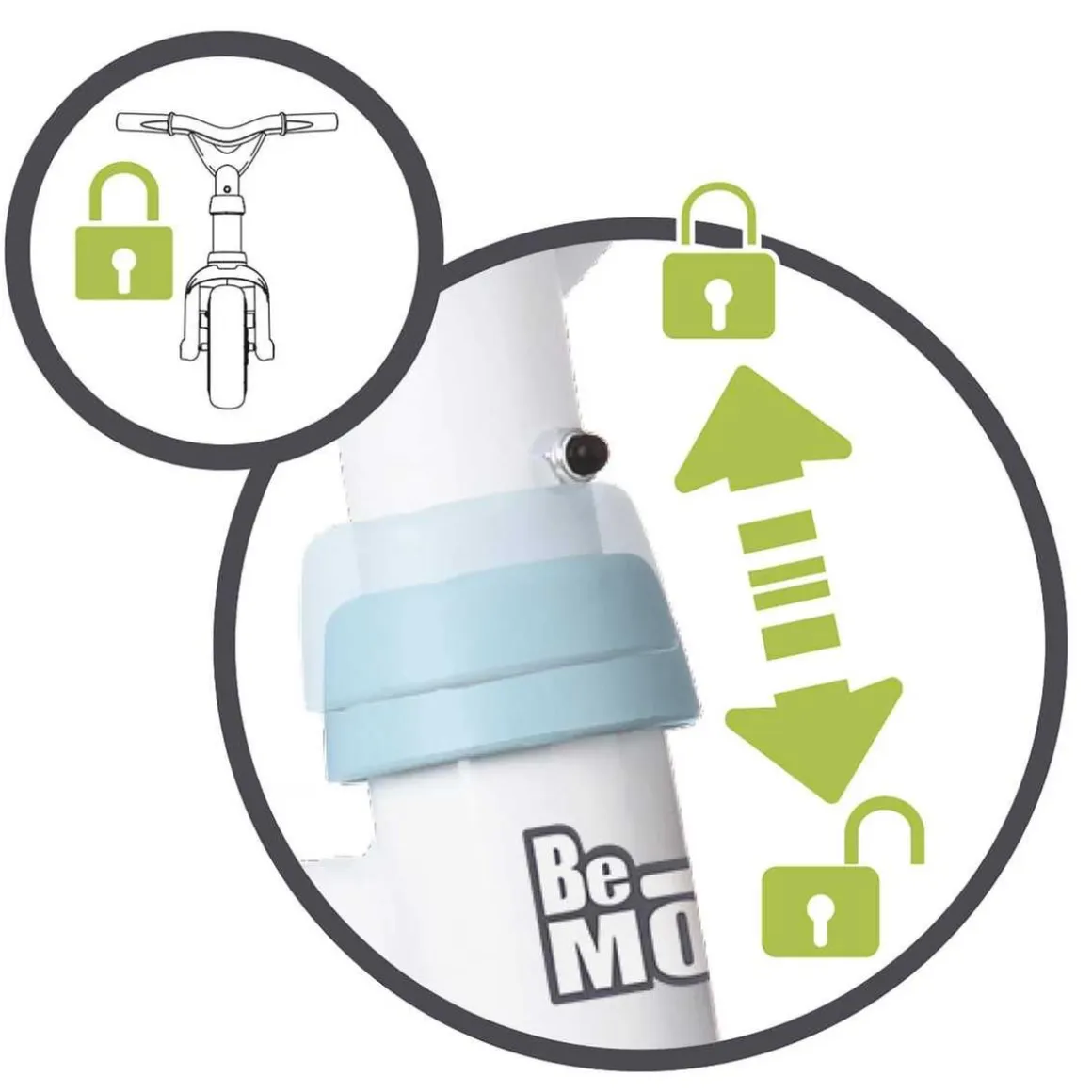 Smoby - Triciclo Be Move Confort Azul para niños ㅤ