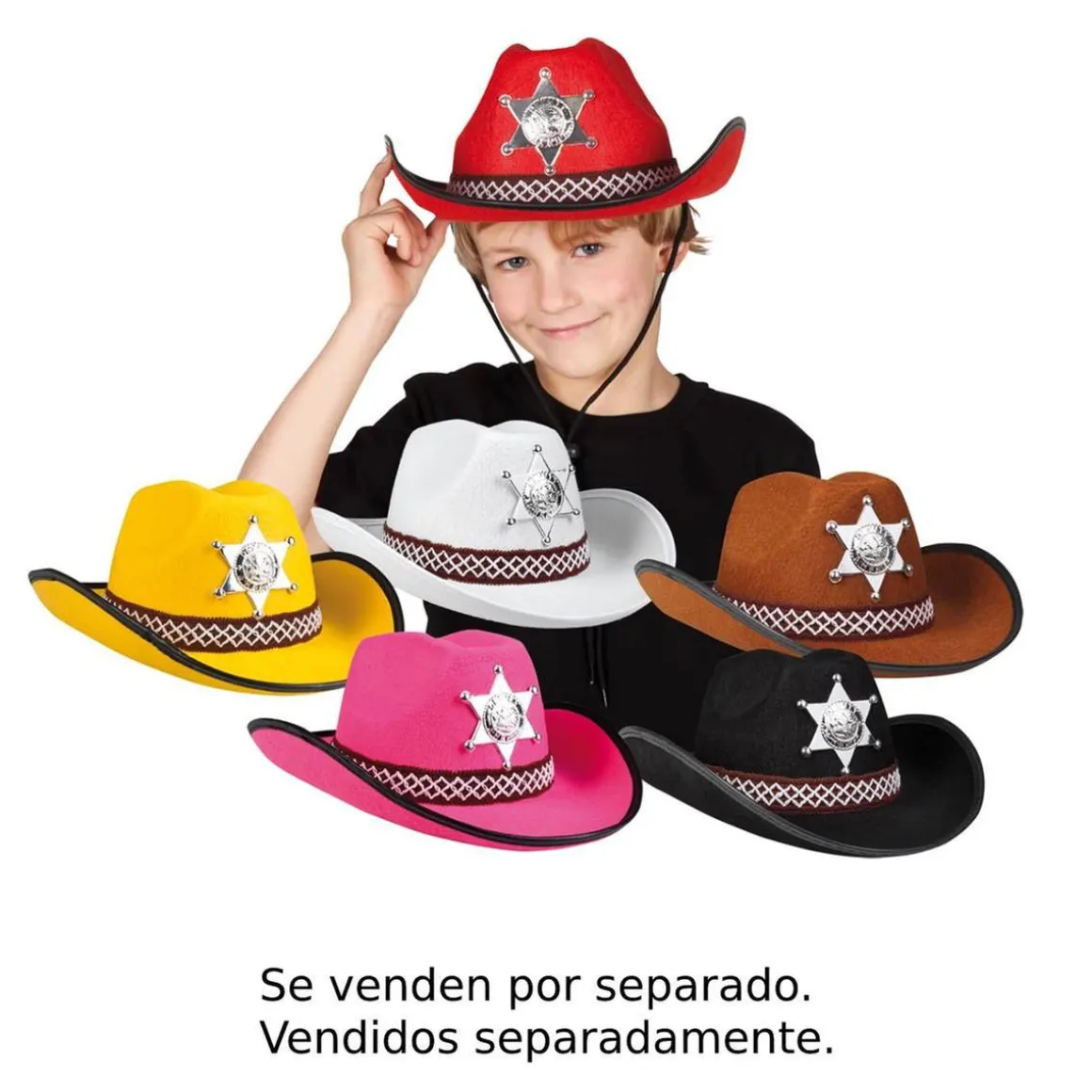 Sombrero infantil Sheriff (varios colores)