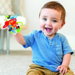 Sonajero mordedor tubos de colores