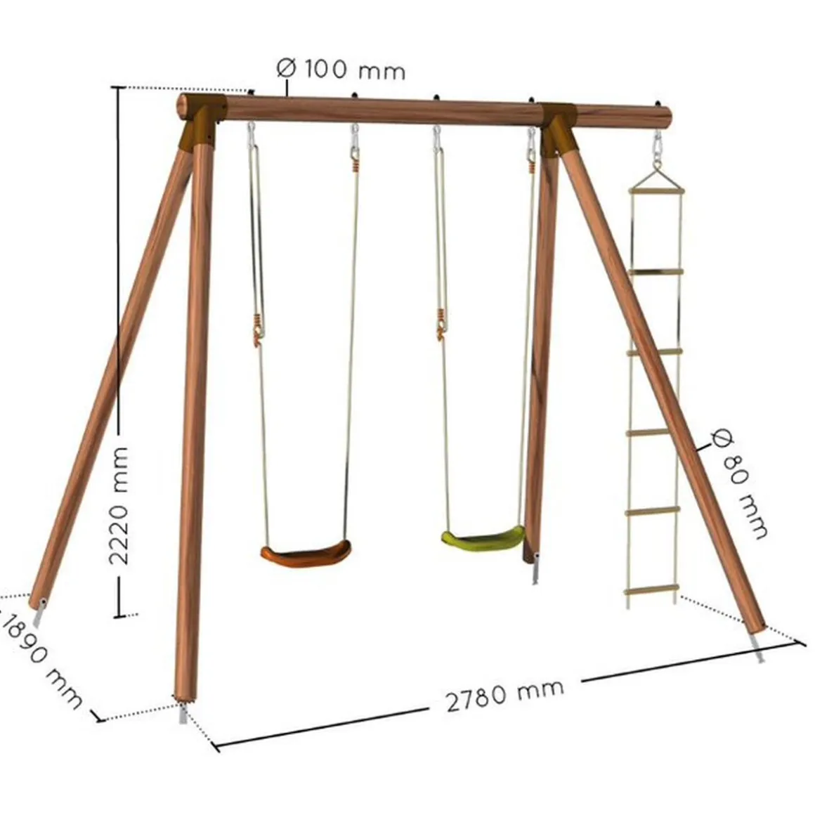 Soulet - Columpio de madera Arthur