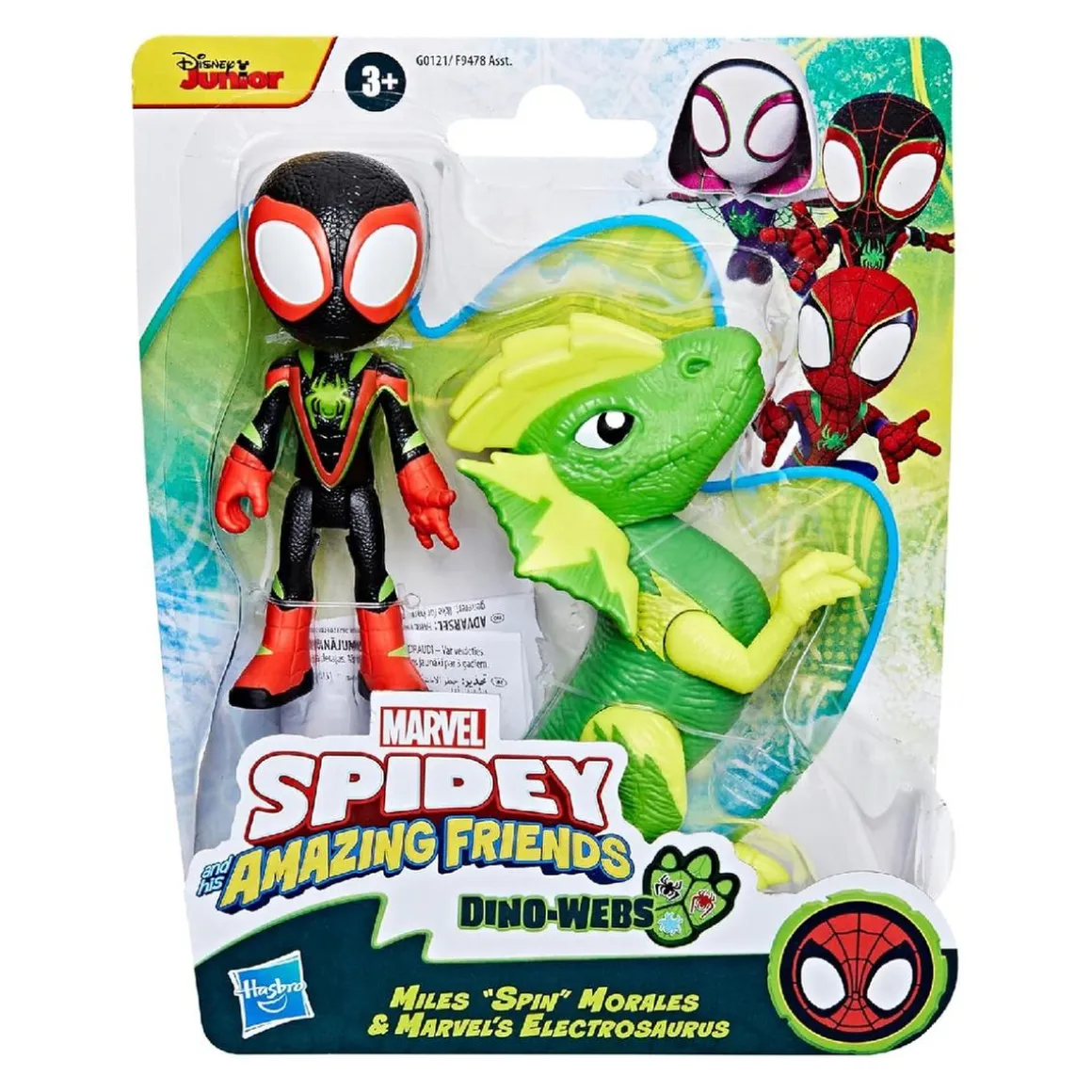 Spidey y su Superequipo - Pack 2 figuras Dino-Webs (Varios modelos)