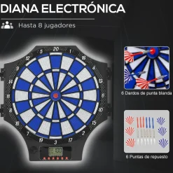 Sportnow - Diana electrónica plegable 31 juegos
