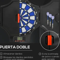 Sportnow - Diana electrónica plegable 31 juegos