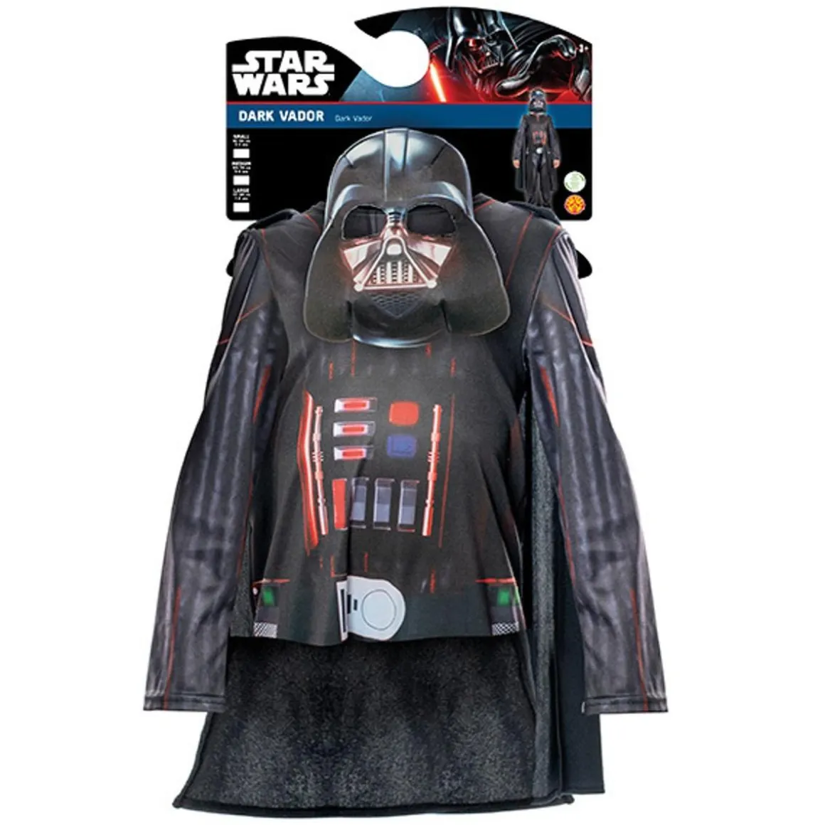 Star Wars - Disfraz ecológico Darth Vader 7-8 años (117-128 cm)