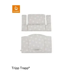 Stokke - Cojín para silla Tripp Trapp gris con estrellas