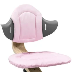 Stokke - Cojín reversible para trona Nomi - Gris/Rosa