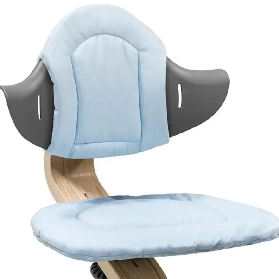 Stokke - Cojín reversible para trona Nomi - Gris/Azul