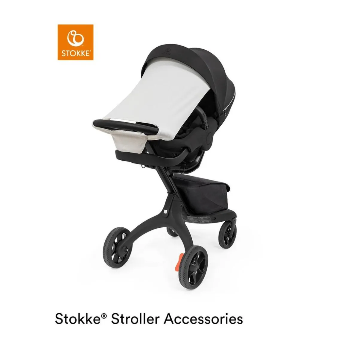 Stokke - Toldo protector solar para Xplory gris claro