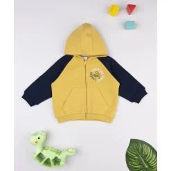 Sudadera amarilla y azul para niño