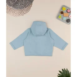 Sudadera azul con capucha para niño