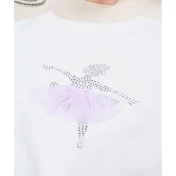 Sudadera de niña con bailarina