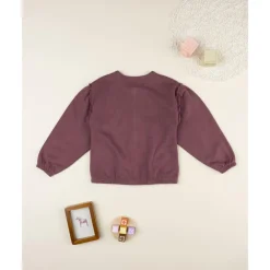 Sudadera de niña rosa con estampado Love