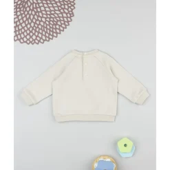 Sudadera de niño crema Little Friends