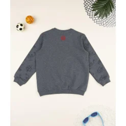 Sudadera gris para niño con Spiderman